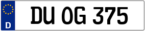 Truck License Plate